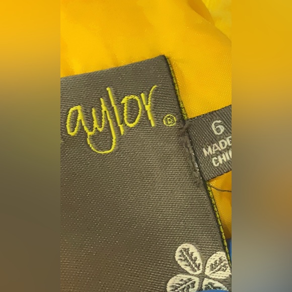 Taylor Bright Yellow Sleeveless Ruffle Cowl-Neck Sheath Dress – Size 6 - Picture 2 of 6